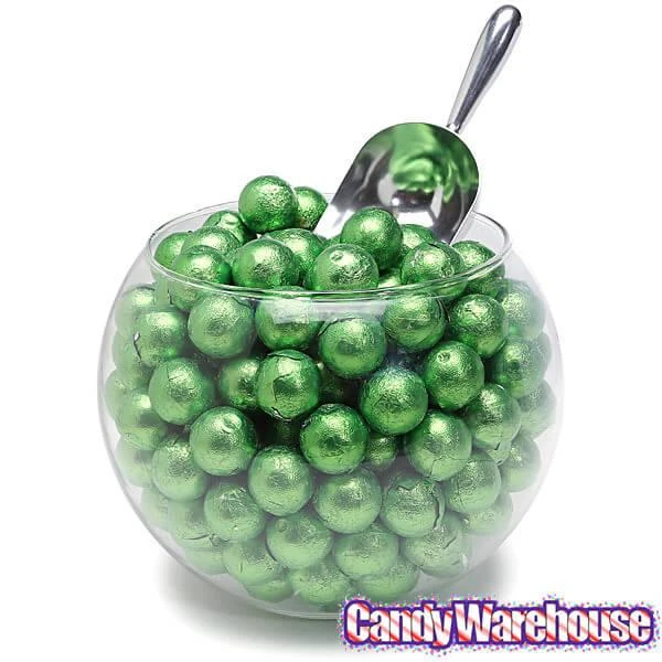 Palmer Foiled Caramel Filled Chocolate Candy Balls - Kiwi Green: 5LB Bag 4 Palmer Foiled Caramel Filled Chocolate Candy Balls - Kiwi Green: 5LB Bag - Image 2