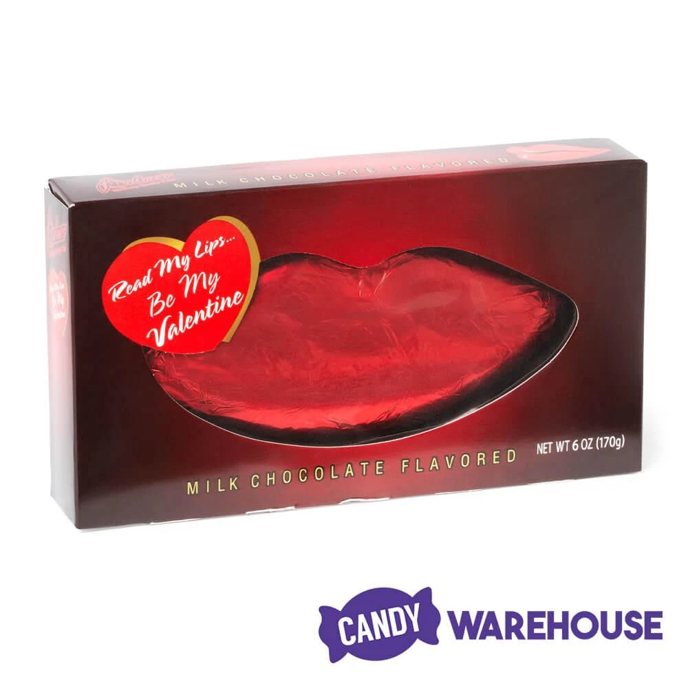 Palmer Red Foiled Giant Milk Chocolate Lips In Gift Box 5 Palmer Red Foiled Giant Milk Chocolate Lips In Gift Box - Image 3