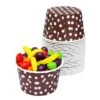 Paper 4-Ounce Candy Cups - Brown Polka Dots: 25-Piece Pack 1 Paper 4-Ounce Candy Cups - Brown Polka Dots: 25-Piece Pack -Candy Store paper 4 ounce candy cups brown polka dots 25 piece pack candy warehouse 1