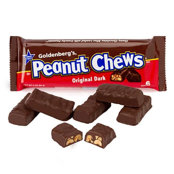 Peanut Chews Candy 2-Ounce Packs - Dark Chocolate: 24-Piece Display 3 Peanut Chews Candy 2-Ounce Packs - Dark Chocolate: 24-Piece Display