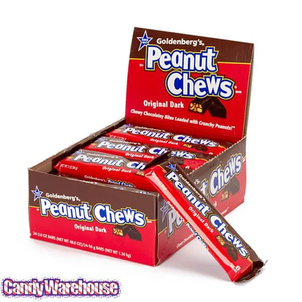 Peanut Chews Candy 2-Ounce Packs - Dark Chocolate: 24-Piece Display 4 Peanut Chews Candy 2-Ounce Packs - Dark Chocolate: 24-Piece Display - Image 2