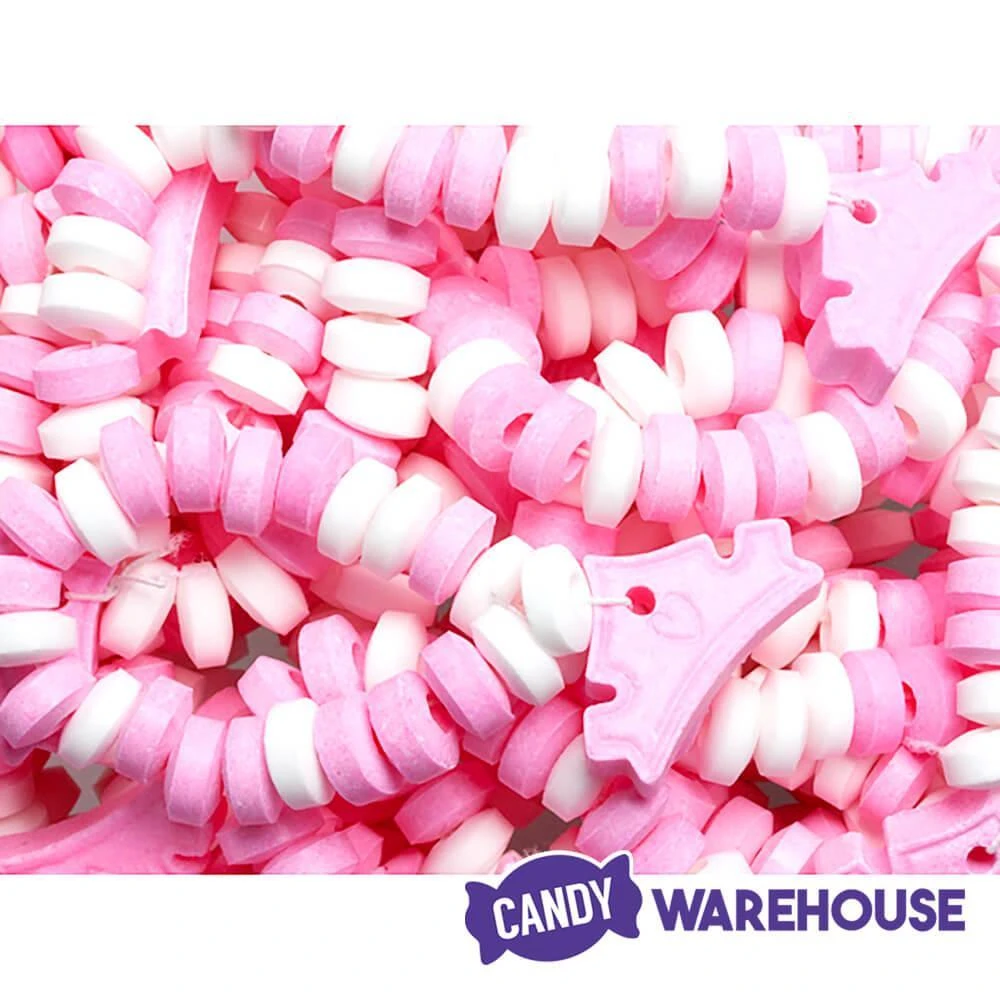 Pink And White Candy Bracelets: 12-Piece Bag 4 Pink And White Candy Bracelets: 12-Piece Bag - Image 2