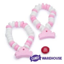 Pink And White Candy Bracelets: 12-Piece Bag 7 Pink And White Candy Bracelets: 12-Piece Bag -Candy Store pink and white candy bracelets 12 piece bag candy warehouse 3