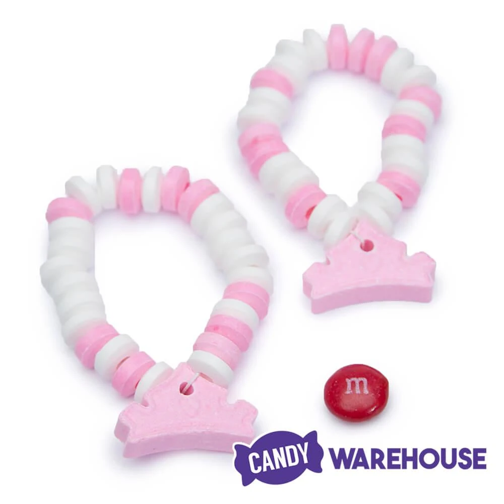 Pink And White Candy Bracelets: 12-Piece Bag 5 Pink And White Candy Bracelets: 12-Piece Bag - Image 3