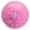 Pink Foiled Milk Chocolate Coins: 1LB Bag -Candy Store pink foiled milk chocolate coins 1lb bag candy warehouse 1