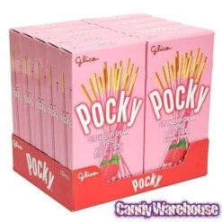 Pocky - Strawberry Cream Covered Biscuit Sticks Packs: 10-Piece Box 9 Pocky - Strawberry Cream Covered Biscuit Sticks Packs: 10-Piece Box -Candy Store pocky strawberry cream covered biscuit sticks packs 10 piece box candy warehouse 4
