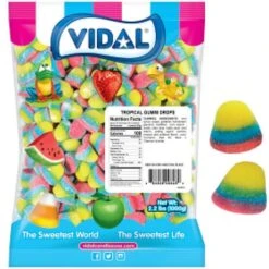 Pufflettes Gummy Bites - Tropical Rainbow: 1KG Bag -Candy Store pufflettes gummy bites tropical rainbow 1kg bag candy warehouse 5