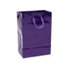Purple Glossy Candy Bags With Handles - Small: 12-Piece Pack -Candy Store purple glossy candy bags with handles small 12 piece pack candy warehouse 1