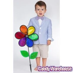 Rainbow Sparkle Flower Spinner - 12 Inch Flower Wheel 9 Rainbow Sparkle Flower Spinner - 12 Inch Flower Wheel -Candy Store rainbow sparkle flower spinner 12 inch flower wheel candy warehouse 3