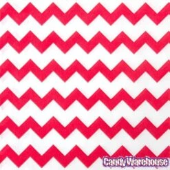 Red Chevron Stripe Candy Bags: 25-Piece Pack -Candy Store red chevron stripe candy bags 25 piece pack candy warehouse 3