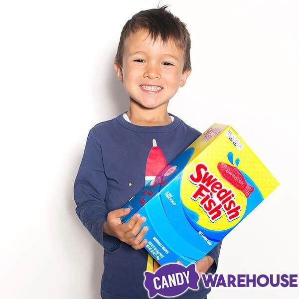 Red Swedish Fish Candy - Wrapped: 240-Piece Box 5 Red Swedish Fish Candy - Wrapped: 240-Piece Box - Image 3