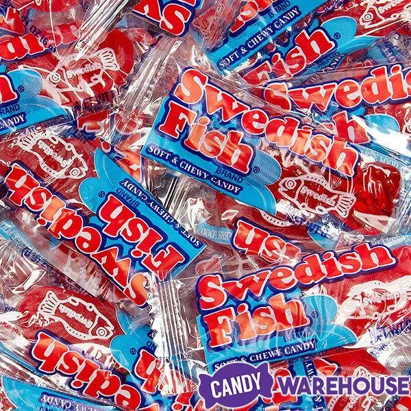 Red Swedish Fish Candy - Wrapped: 240-Piece Box 6 Red Swedish Fish Candy - Wrapped: 240-Piece Box - Image 4