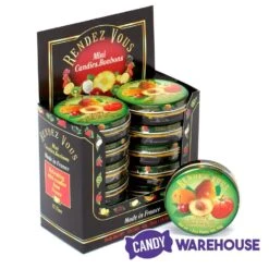 Rendez Vous Mini Bon Bons Tins - Orchard Fruit: 12-Piece Box -Candy Store rendez vous mini bon bons tins orchard fruit 12 piece box candy warehouse 2