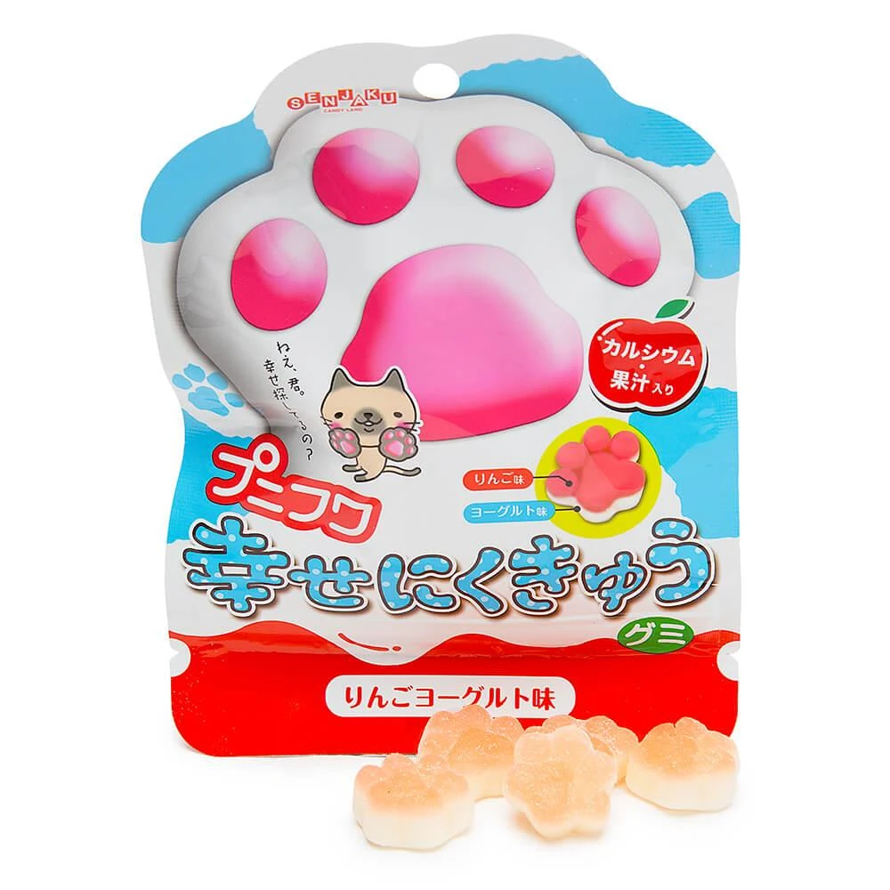 Senjaku Panda Paws Gummy Candy Packs - Apple: 6-Piece Box 3 Senjaku Panda Paws Gummy Candy Packs - Apple: 6-Piece Box