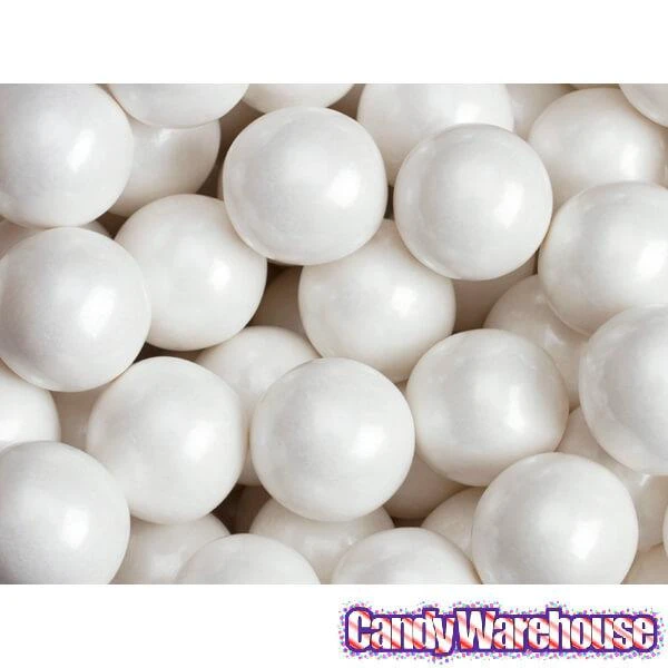 Shimmer Pearl White 1-Inch Gumballs: 2LB Bag 5 Shimmer Pearl White 1-Inch Gumballs: 2LB Bag - Image 3