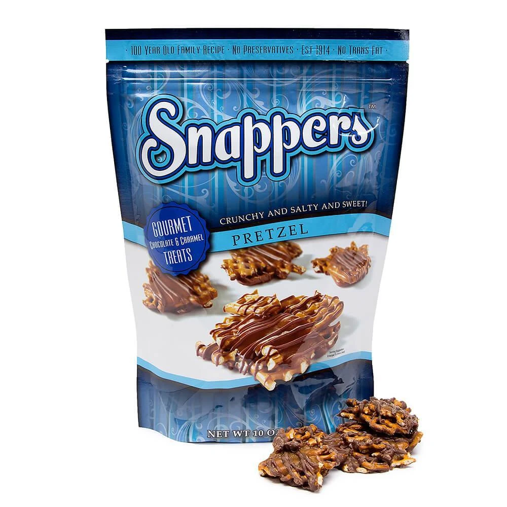 Snappers Milk Chocolate Covered Pretzels: 10-Ounce Bag 3 Snappers Milk Chocolate Covered Pretzels: 10-Ounce Bag
