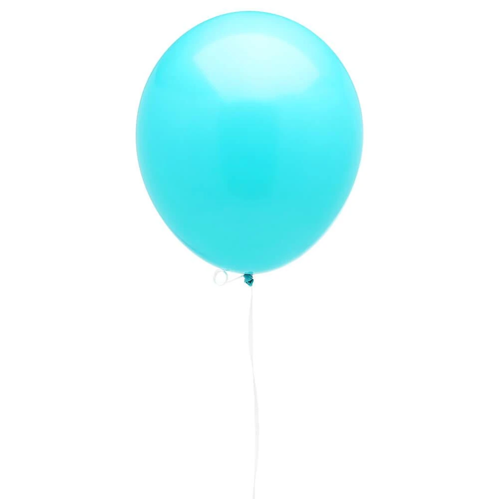 Solid Color 16-Inch Fashion Balloons - Caribbean Blue: 5-Piece Set 3 Solid Color 16-Inch Fashion Balloons - Caribbean Blue: 5-Piece Set
