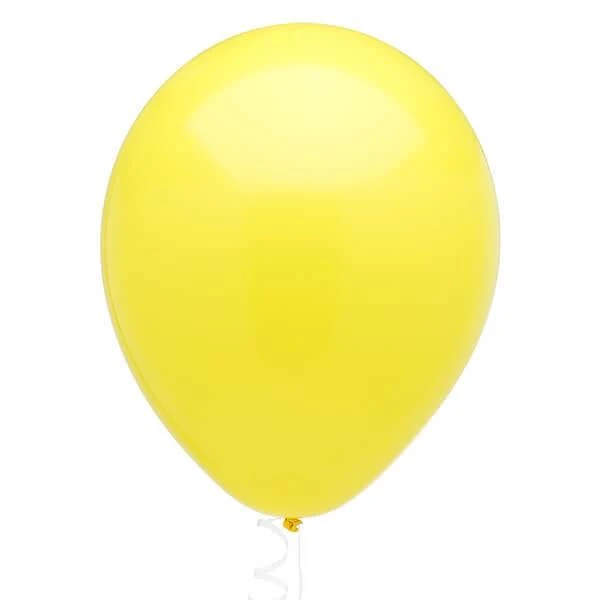 Solid Color 16-Inch Standard Balloons - Yellow: 5-Piece Set 3 Solid Color 16-Inch Standard Balloons - Yellow: 5-Piece Set