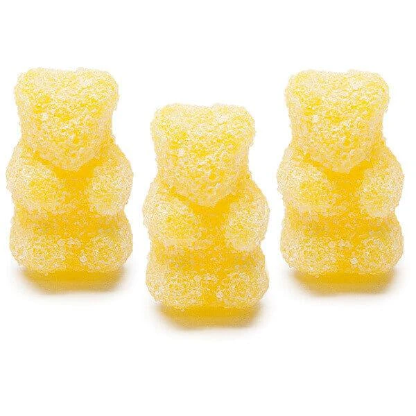 Sour Pina Colada Gummy Bears Candy: 3KG Bag 3 Sour Pina Colada Gummy Bears Candy: 3KG Bag