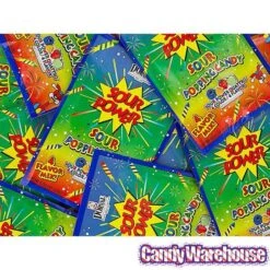 Sour Power Popping Candy Packs - Quattro: 18-Piece Box -Candy Store sour power popping candy packs quattro 18 piece box candy warehouse 3