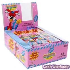 Sour Power Straws Cotton Candy Packs: 24-Piece Box -Candy Store sour power straws cotton candy packs 24 piece box candy warehouse 3