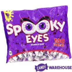 Spooky Eyes Bubble Gum Eyeballs - Wrapped: 100-Piece Bag -Candy Store spooky eyes bubble gum eyeballs wrapped 100 piece bag candy warehouse 4