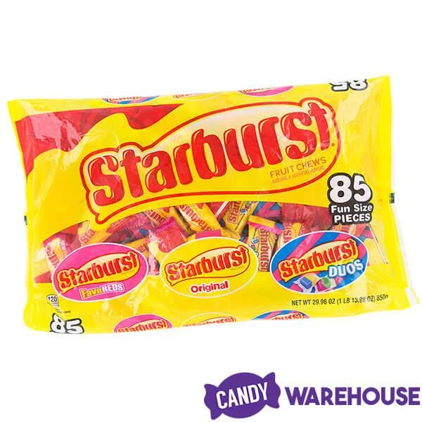 Starburst Fruit Chews Candy Fun Size Packs - Assorted: 85-Piece Bag 5 Starburst Fruit Chews Candy Fun Size Packs - Assorted: 85-Piece Bag - Image 3