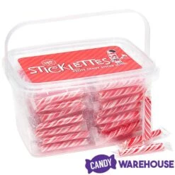 Sticklettes Petite Candy Sticks - Peppermint: 150-Piece Tub 7 Sticklettes Petite Candy Sticks - Peppermint: 150-Piece Tub -Candy Store sticklettes petite candy sticks peppermint 150 piece tub candy warehouse 3