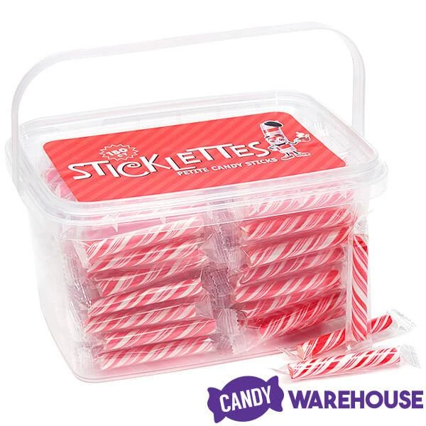 Sticklettes Petite Candy Sticks - Peppermint: 150-Piece Tub 5 Sticklettes Petite Candy Sticks - Peppermint: 150-Piece Tub - Image 3