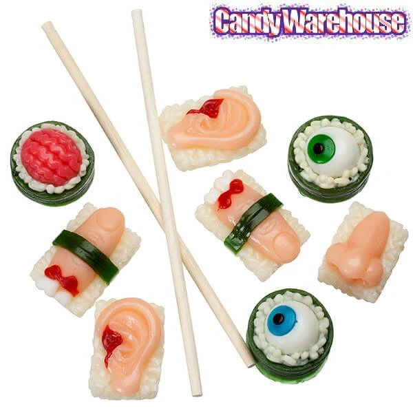 Sushi Body Parts Gummy Candy: 8-Piece Pack 4 Sushi Body Parts Gummy Candy: 8-Piece Pack - Image 2