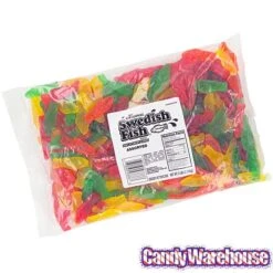 Swedish Fish Candy - Assorted: 5LB Bag 10 Swedish Fish Candy - Assorted: 5LB Bag -Candy Store swedish fish candy assorted 5lb bag candy warehouse 4 2f995292 1367 4ef0 9934 3600e3715637