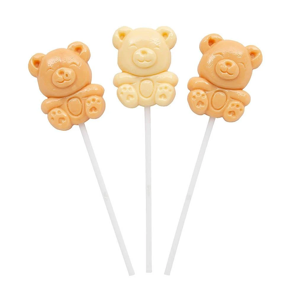 Teddy Bear Lollipops: 12-Piece Box 3 Teddy Bear Lollipops: 12-Piece Box