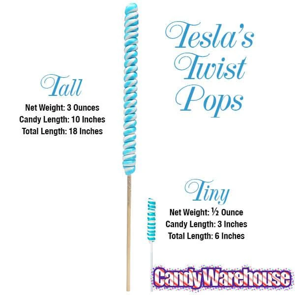 Tesla's Tiny Twist Pops - Grape: 48-Piece Jar 5 Tesla's Tiny Twist Pops - Grape: 48-Piece Jar - Image 3