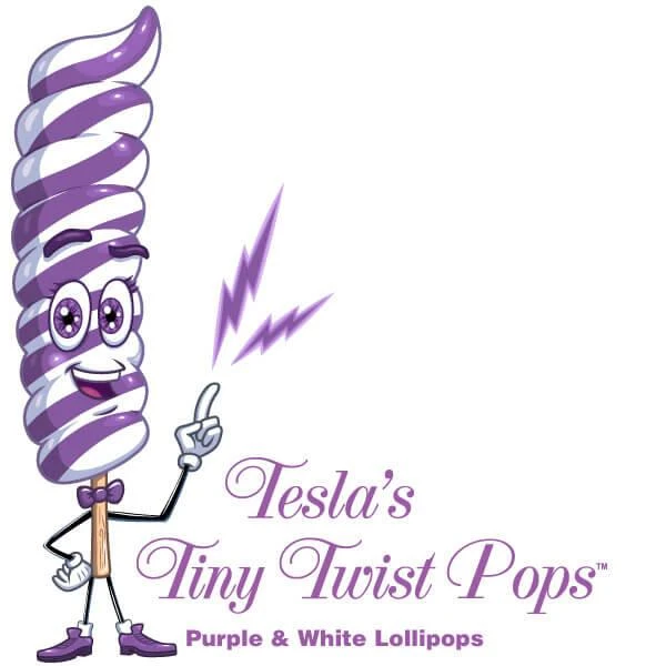 Tesla's Tiny Twist Pops - Grape: 48-Piece Jar 6 Tesla's Tiny Twist Pops - Grape: 48-Piece Jar - Image 4