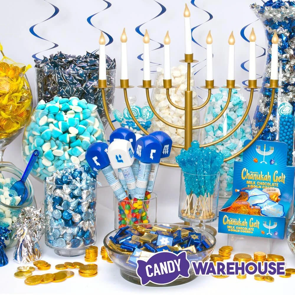 Thompson Hanukkah Gelt Gold Foiled Milk Chocolate Coins 1-Ounce Mesh Bags: 30-Piece Tub 6 Thompson Hanukkah Gelt Gold Foiled Milk Chocolate Coins 1-Ounce Mesh Bags: 30-Piece Tub - Image 4