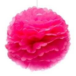 Tissue Paper 14-Inch Pom Pom - Hot Pink