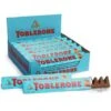 Toblerone Crunchy Salty Almond Chocolate Bars: 20-Piece Box -Candy Store toblerone crunchy salty almond chocolate bars 20 piece box candy warehouse 1