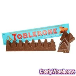 Toblerone Crunchy Salty Almond Chocolate Bars: 20-Piece Box -Candy Store toblerone crunchy salty almond chocolate bars 20 piece box candy warehouse 4