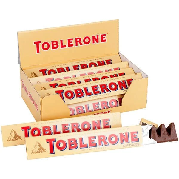 Toblerone Milk Chocolate Bars: 20-Piece Box 3 Toblerone Milk Chocolate Bars: 20-Piece Box