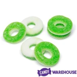 Trolli Apple O's Green Apple Gummy Rings Candy: 3LB Box 10 Trolli Apple O's Green Apple Gummy Rings Candy: 3LB Box -Candy Store trolli apple o s green apple gummy rings candy 3lb box candy warehouse 3
