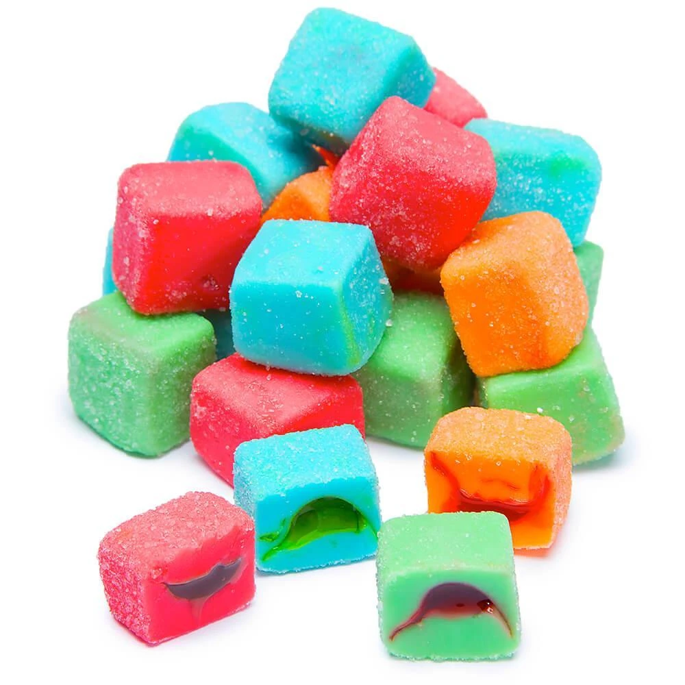 Trolli Sour Brite Blasts Gummy Juicy Exploding Candy Cubes: 3LB Box 3 Trolli Sour Brite Blasts Gummy Juicy Exploding Candy Cubes: 3LB Box