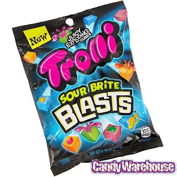 Trolli Sour Brite Blasts Gummy Juicy Exploding Candy Cubes: 3LB Box 5 Trolli Sour Brite Blasts Gummy Juicy Exploding Candy Cubes: 3LB Box - Image 3