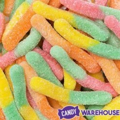 Trolli Sour Brite Crawlers Gummy Worms - Tropical: 9-Ounce Bag -Candy Store trolli sour brite crawlers gummy worms tropical 9 ounce bag candy warehouse 5