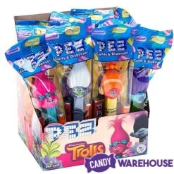Trolls PEZ Candy Packs: 12-Piece Display -Candy Store trolls pez candy packs 12 piece display candy warehouse 3