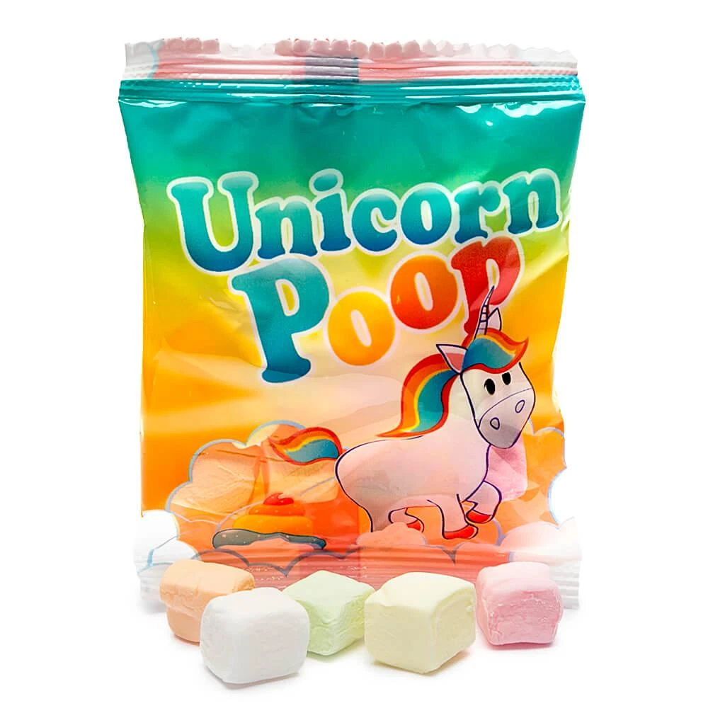 Unicorn Poop Candy Marshmallow Packs: 55-Piece Bag 3 Unicorn Poop Candy Marshmallow Packs: 55-Piece Bag