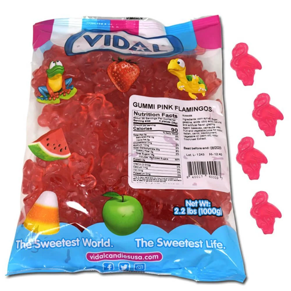 Vidal Pink Flamingos: 1KG Bag 4 Vidal Pink Flamingos: 1KG Bag - Image 2