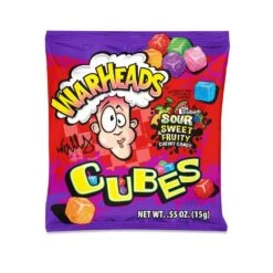 WarHeads Sour Chewy Cubes Candy Snack Packs: 2LB Bag