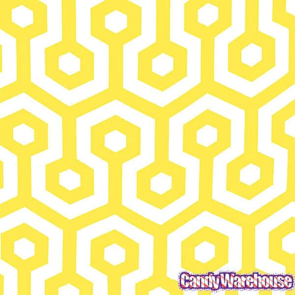 Yellow Honeycomb Candy Bags: 25-Piece Pack 5 Yellow Honeycomb Candy Bags: 25-Piece Pack - Image 3
