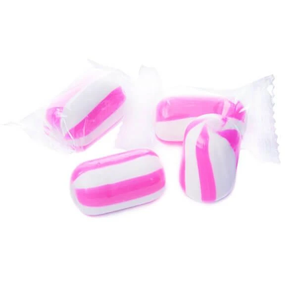 YumJunkie Sassy Cylinders Strawberry Pink Striped Hard Candy: 5LB Bag 3 YumJunkie Sassy Cylinders Strawberry Pink Striped Hard Candy: 5LB Bag