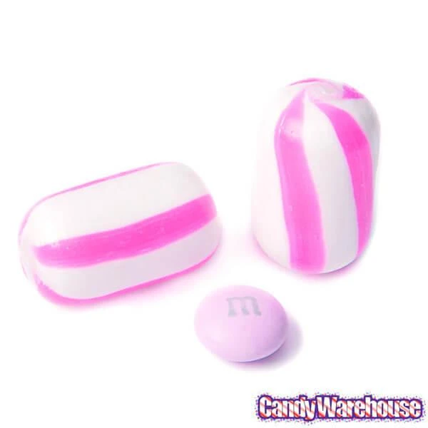 YumJunkie Sassy Cylinders Strawberry Pink Striped Hard Candy: 5LB Bag 5 YumJunkie Sassy Cylinders Strawberry Pink Striped Hard Candy: 5LB Bag - Image 3